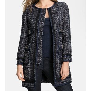 Tory Burch Navy Tweed Jacket